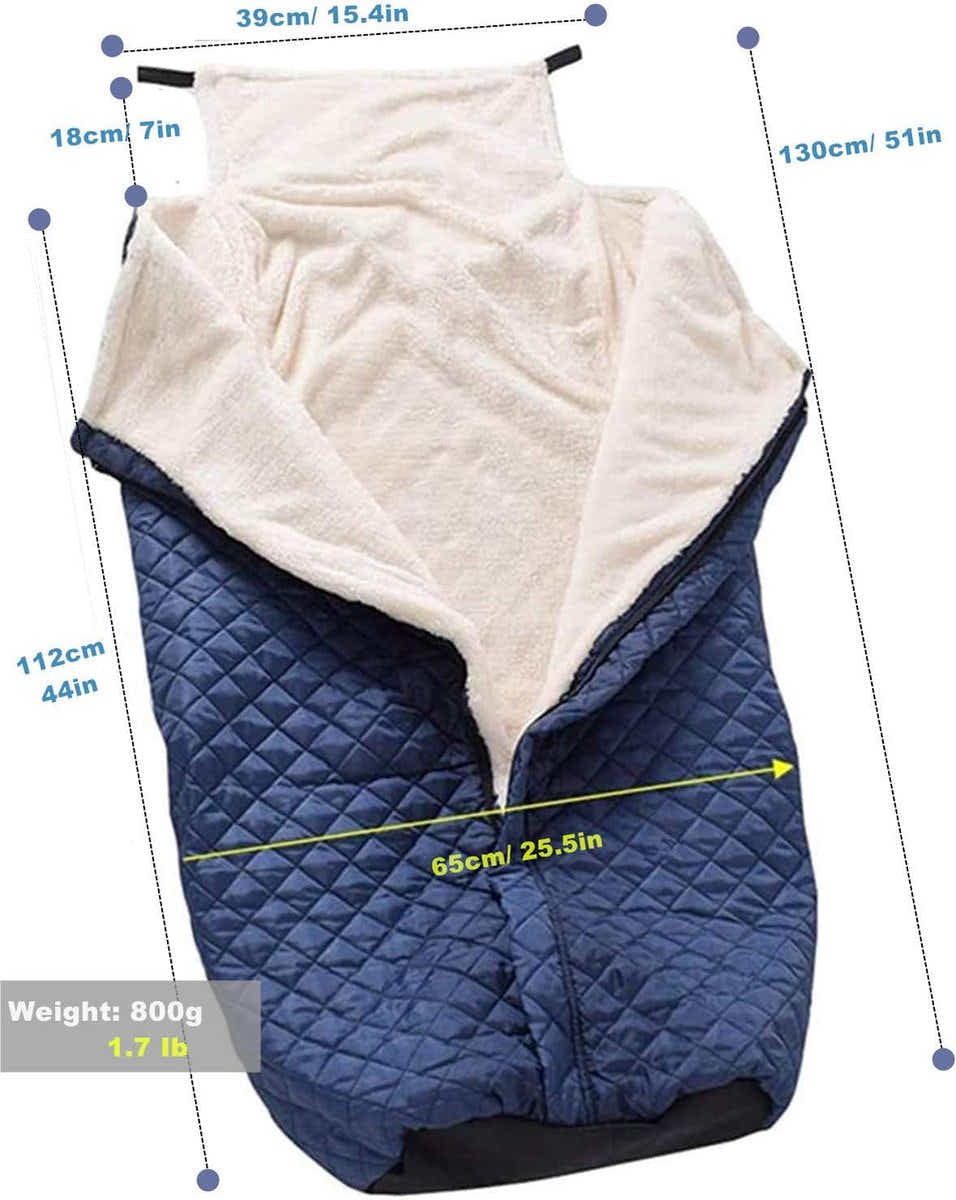 DS NA Wheelchair Blanket Footmuff – Windproof & Waterproof Unisex Cashmere