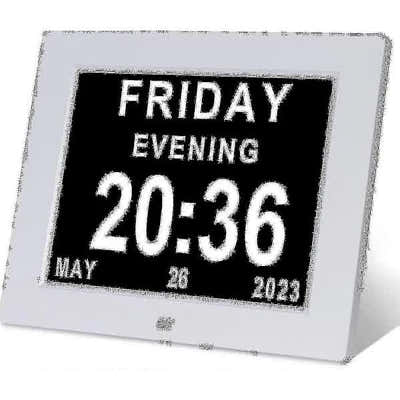 DS NA Dementia Watch Large Digital Calendar Day Date Watch for Seniors