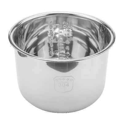 DS NA Stainless Steel Pressure Cooker Inner Pot 6L Compatible with Rice Cooker