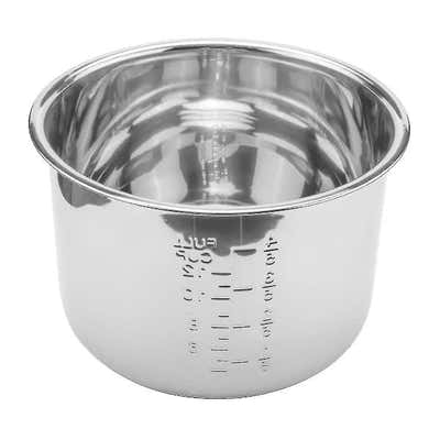 DS NA Stainless Steel Pressure Cooker Inner Pot 6L Compatible with Rice Cooker