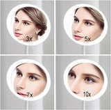 DS NA New Clip-on Magnifying Mirror with LED Light, Rechargeable Light Up Makeup