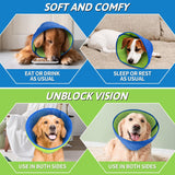 DS NA Soft Dog Cone for Dogs After Surgery, Breathable Dog Cones for Large Mediu
