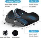 DS NA Wedge Car Seat Cushion for Driving, Innovative Seat Cushion with Honeycomb