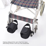 DS NA 2PCS Wheelchair Shoe Holders, Oxford Wheelchair Anti-Fall Restraint Shoes