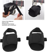 DS NA 2PCS Wheelchair Shoe Holders, Oxford Wheelchair Anti-Fall Restraint Shoes