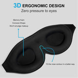 DS NA 2 Pack 100% Blackout Sleep Masks Most Comfortable Contoured Eye Cups