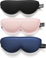 DS NA Sleep Masks for Petite Face Small Head, 3 Pack Stitched Eye Masks