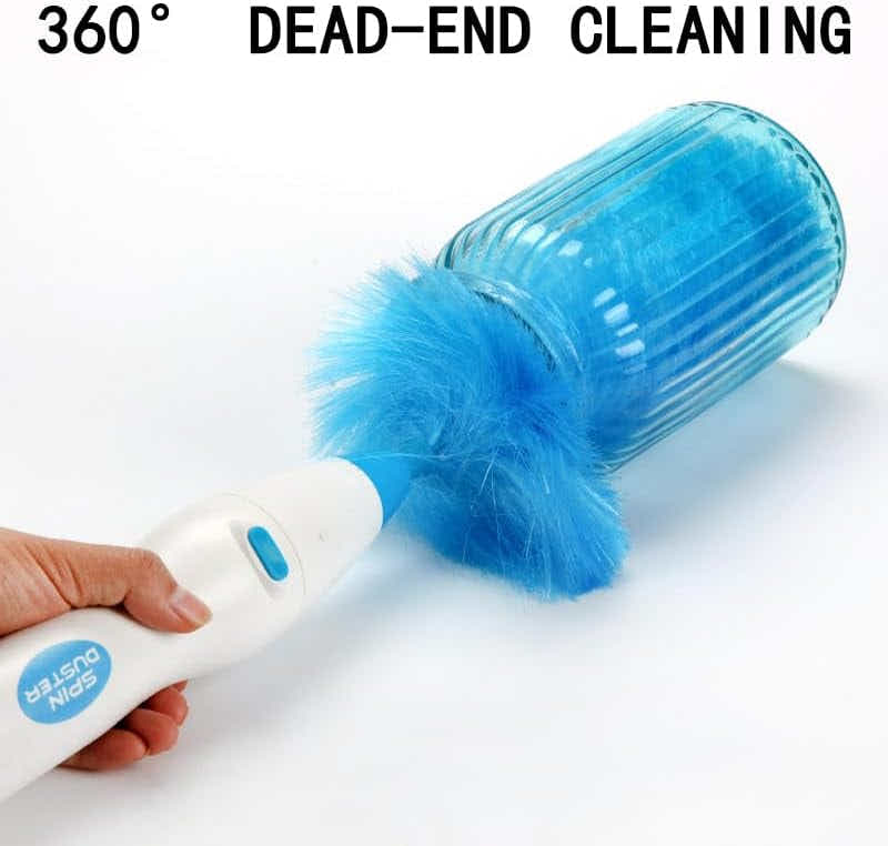 DS NA Hurricane 360 Electric Feather Spin Duster Feather Duster Adjustable