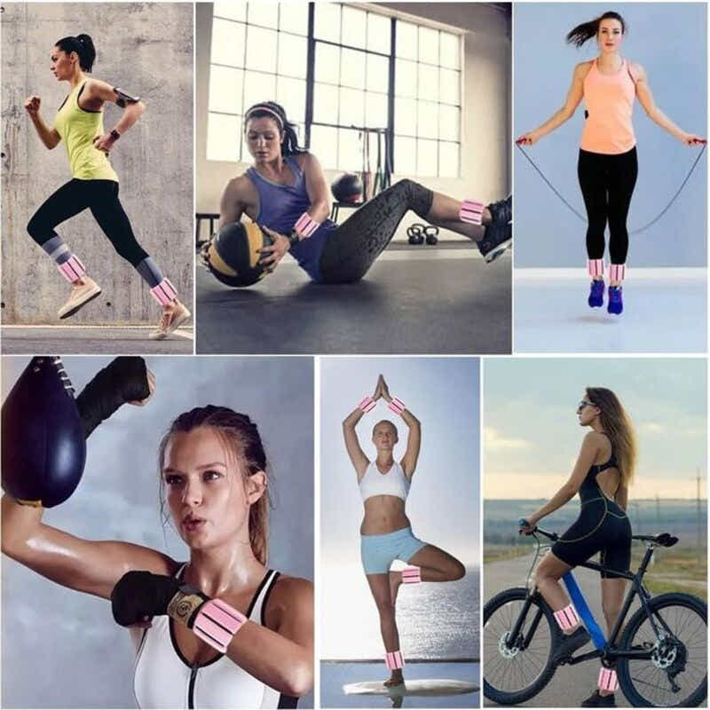 DS NA Adjustable Ankle Wrist Weights 900g 2 PCS for Training Walking Jogging