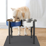 DS NA Dog Food Bowl Holder - Metal Food Bowl Holder - Adjustable Dog Food Bowl H