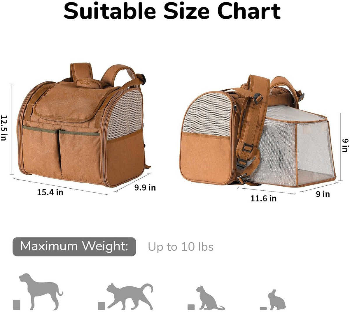 DS NA Travel Basket for Cats and Dogs - Carrier for Cats and Dogs - Bag