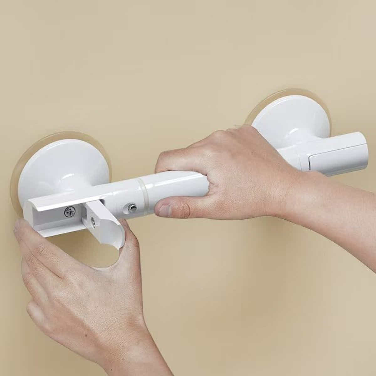DS NA Suction Cup Shower Handle – Bathroom Safety Grab Bar for Shower & Toilet