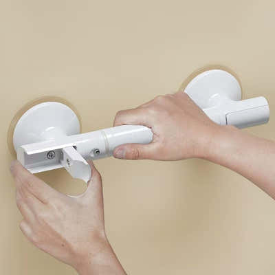 DS NA Suction Cup Shower Handle – Bathroom Safety Grab Bar for Shower & Toilet