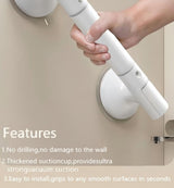 DS NA Suction Cup Shower Handle – Bathroom Safety Grab Bar for Shower & Toilet