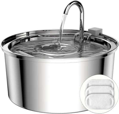 DS NA Cat Drinking Fountain – Quiet 3.2L Stainless Steel Water Fountain