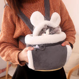 DS NA Cat Bed - Backpack for Pet Travel - Can be used as a cat basket indoors