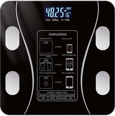 DS NA Smart Scale with Body Analysis - Measures BMI, Fat & Muscle Mass - USB
