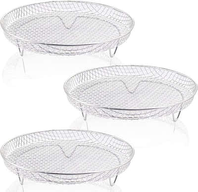 DS NA Multi-layer air fryer rack (3 round layers) - Air fryer baking pan - Air f