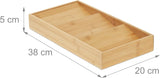DS NA Relaxdays horizontal spice rack, 3 shelves, HBD: 5 x 20 x 38 cm, spice org
