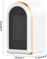 DS NA Fan Heater - 1200W Portable Heater with PTC Graphene Heating