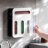 DS NA Transparent Bag Storage Box - Plastic Dispenser for Sandwich Bags & Freeze