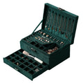DS NA Velvet Jewelry Box with Lock - 3-Layer - Large Jewelry Organizer for Women