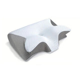 DS NA Viscoelastic Neck Pillow, Ergonomic Contour 2-in-1 Neck Pain Orthopedic Pi