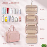 DS NA Hanging Travel Toiletry Bag – Large Makeup Organizer Bag