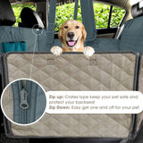 DS NA Heavy Duty Dog Car Seat Cover with Side Flaps – Waterproof Pet Back Seat
