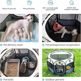 DS NA Portable Pet Playpen – Foldable Octagon Dog & Cat Tent  - Oxford Cloth