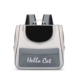 DS NA Grey Transparent Pet Carrier Backpack for Cats and Small Dogs
