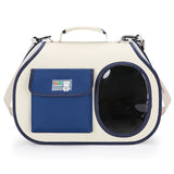 DS NA Navy blue Colors Pet Carrier Backpack, Breathable Cat Carrier Backpack wit