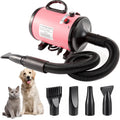DS NA Pet Hair Dryer with Multiple Nozzles - Powerful and Quiet for Dogs & Cats