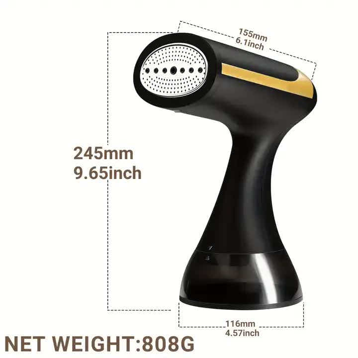 DS NA White Handheld Garment Steamer - Portable Mini Steam Iron for Home Use W