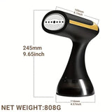 DS NA White Handheld Garment Steamer - Portable Mini Steam Iron for Home Use W