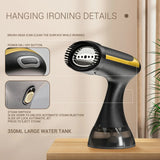 DS NA White Handheld Garment Steamer - Portable Mini Steam Iron for Home Use W