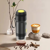 DS NA Black Portable Fully Automatic Espresso Coffee Machine - Universal 3-in-1