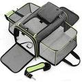 DS NA Gray Green Foldable Portable Pet Carrier Bag – Large Capacity Travel