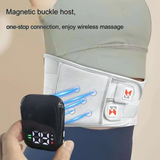 DS NA Grey And Orange Wireless Heated Waist Massager with Lumbar Support – Smart