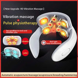 DS NA White Portable Electric Neck Massager – Intelligent Pulse Therapy
