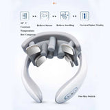 DS NA White Portable Electric Neck Massager – Intelligent Pulse Therapy