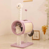 DS NA Yellow Chicken-Theme Cat Tree with Tunnel - Multi-Functional Cat