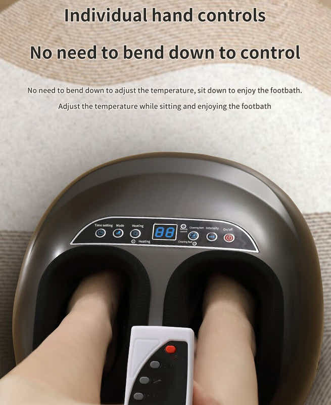 DS NA Luxury Automatic Foot Massager - Black Shiatsu Foot and Calf Massager with