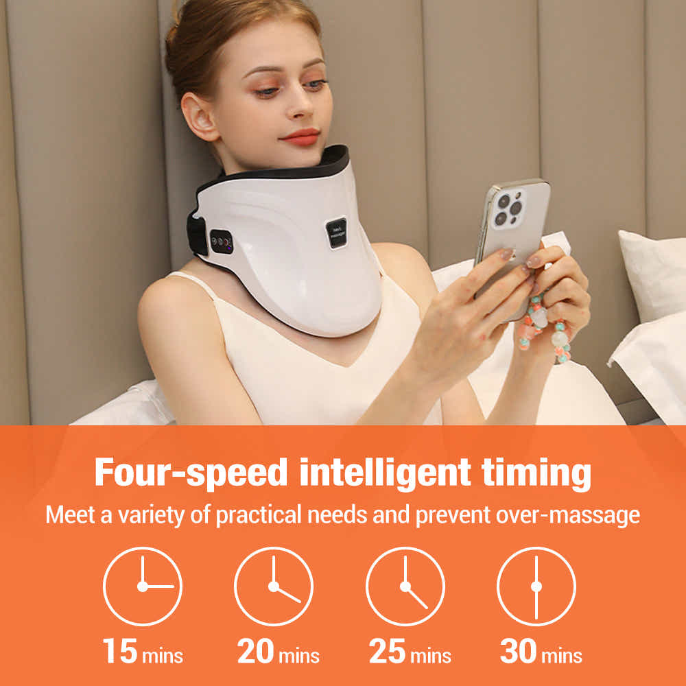 DS NA Electric Heated Neck Massager with Carbon Fiber Infrared Therapy