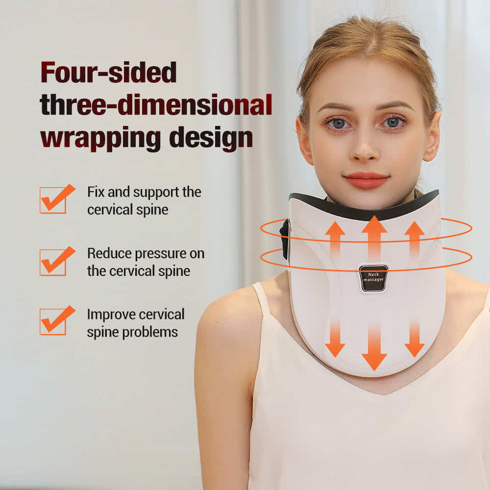 DS NA Electric Heated Neck Massager with Carbon Fiber Infrared Therapy
