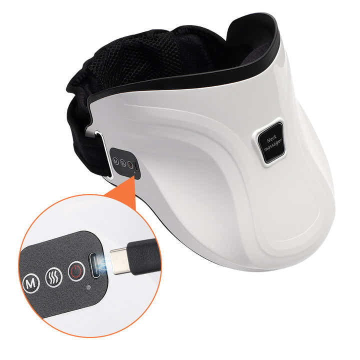 DS NA Electric Heated Neck Massager with Carbon Fiber Infrared Therapy