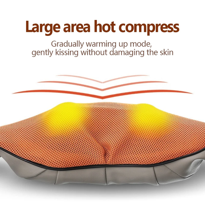 DS NA Blue Portable Kneading Neck and Shoulder Massager with Heat - Four-Button