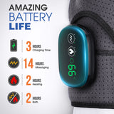DS NA Black Rechargeable Heated Shoulder Massager with LED Display - Adjustable