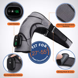DS NA Black Rechargeable Heated Shoulder Massager with LED Display - Adjustable