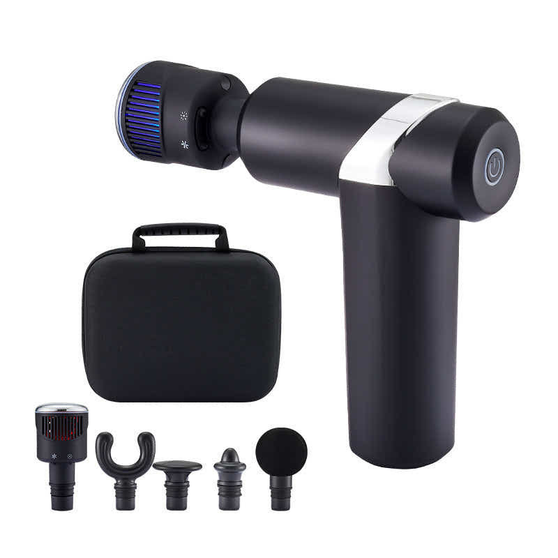 DS NA Cold & Heat Therapy Massage Gun with 5 Heads and 2000mAh Battery